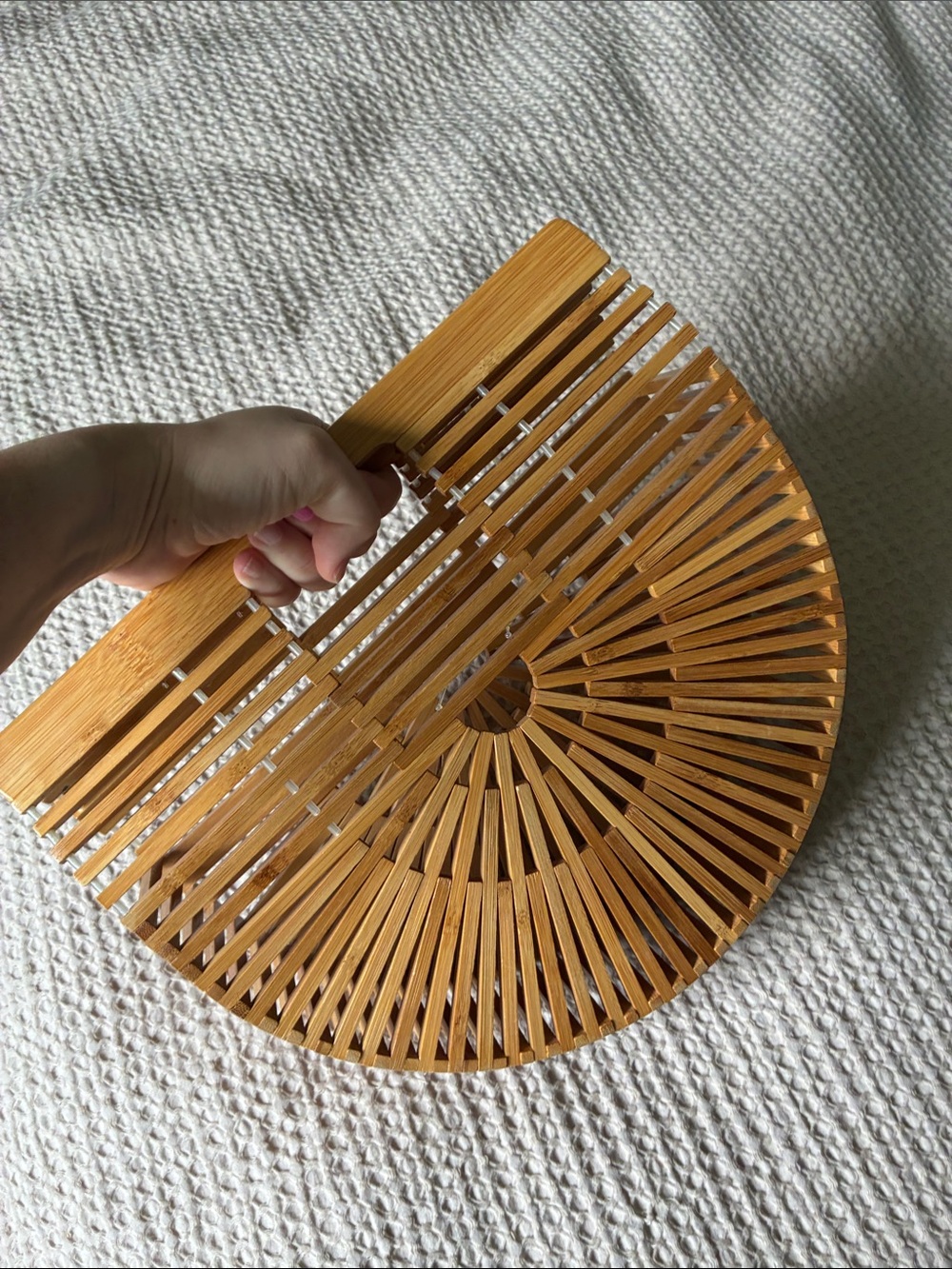 Miuco Womens Bamboo Handbag Handmade Beach Purse - Picture 7 of 7